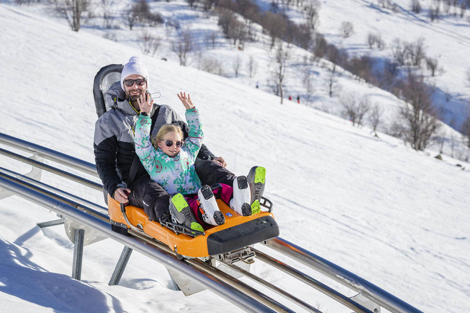 Luge sur rails La Comète à Saint-François-Longchamp